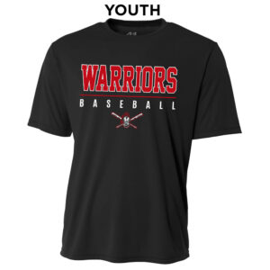 QC Warriors BB YOUTH Cooling Performance Tshirt-Black