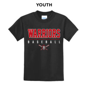 QC Warriors BB Youth Short Sleeve Tee-Black