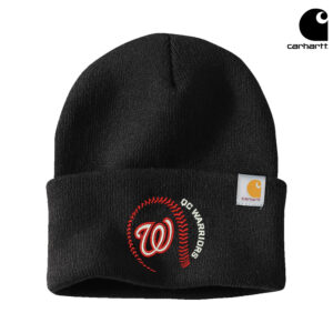 QC Warriors BB Carhartt Acrylic Watch Cap 2.0 beanie stocking cap with cuff-Black