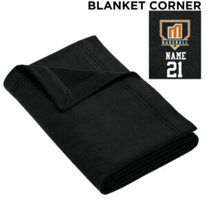 Mayhem BB Gildan Heavy Blend Fleece Stadium Blanket  50 x 60-Black