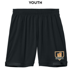 Mayhem BB Sport-Tek Youth Club 5 inch Short-Black/Black
