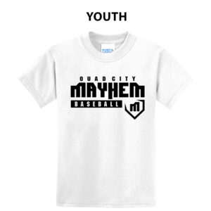 Mayhem BB Youth Short Sleeve Tee-White