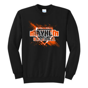 Mayhem BB Unisex Fleece Crewneck Sweatshirt-Black