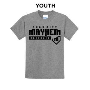 Mayhem BB Youth Short Sleeve Tee-Athletic heather