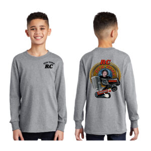 RC Fun Time Youth Cotton Long Sleeve Tee-Athletic Heather
