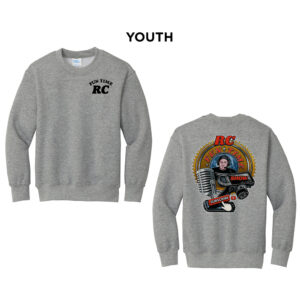 RC Fun Time Youth Fleece Crewneck Sweatshirt-Athletic heather