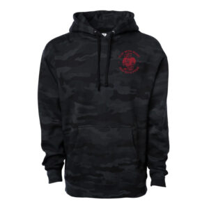 SH Hawks Football Independent Trading Co.Camo Pattern  Hooded Pullover Sweatshirt Unisex-Black Camo