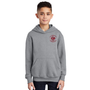 SH Hawks Football Youth Fleece Hooded Sweatshirt-Athletic Heather