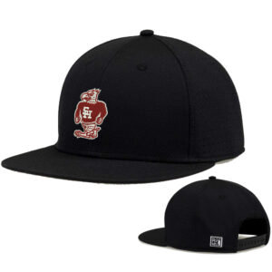SH Hawks Football The Game Perforated GameChanger Snapback Cap-Black
