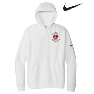 SH Hawks Football Nike Club Fleece Sleeve Swoosh Pullover Hoodie Adult-White