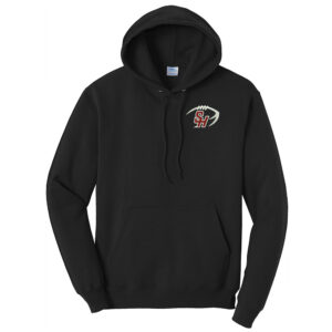 SH Hawks Football Unisex Fleece Hooded Sweatshirt-Black