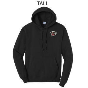 SH Hawks Football Tall Fleece Hooded Sweatshirt-Black