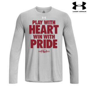 SH Hawks Football Under Armour Men’s Team Tech Long Sleeve-Mod Grey