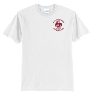 SH Hawks Football Unisex Short Sleeve Tee-White