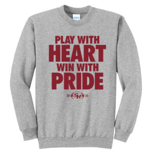 SH Hawks Football Unisex Core Fleece Crewneck Sweatshirt-Athletic Heather