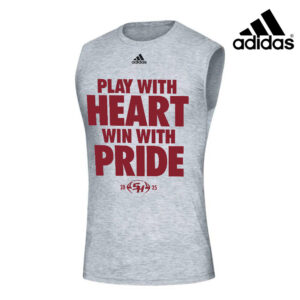 SH Hawks Football Adidas Creator Sleeveless Tee-Grey Heather