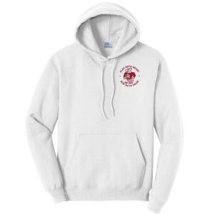 SH Hawks Football Unisex Fleece Hooded Sweatshirt-White