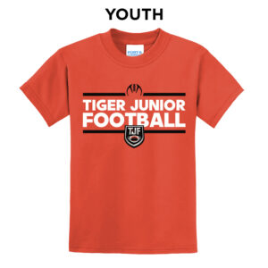 Tiger Junior FB Unisex Short Sleeve Tee YOUTH – Orange