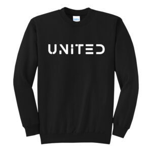 United Soccer Unisex Fleece Crewneck Sweatshirt-Black