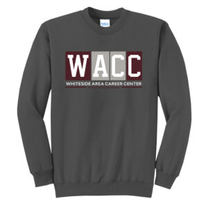 WACC Unisex Fleece Crewneck Sweatshirt-Charcoal