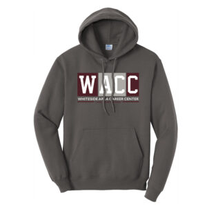 WACC Unisex Fleece Hooded Sweatshirt-Charcoal