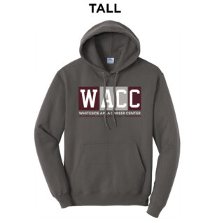 WACC Tall Fleece Hooded Sweatshirt-Charcoal