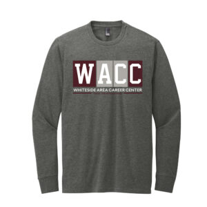 WACC Unisex Perfect Blend CVC Long Sleeve Tee-Heathered Charcoal