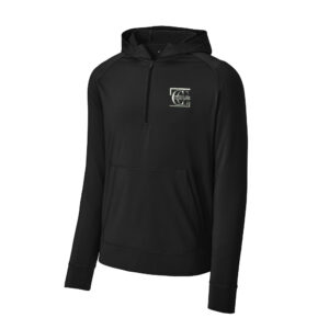 WACC Sport-Tek Men Sport-Wick Stretch 1/2-Zip Hoodie-Black