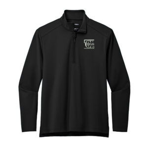 WACC Port Authority Men C-FREE Double Knit 1/4-Zip-Black