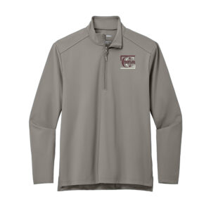 WACC Port Authority Men C-FREE Double Knit 1/4-Zip-Smoke Grey