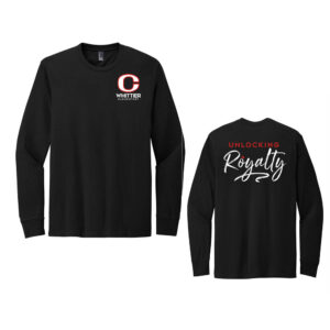 Whittier Staff Unisex Perfect Blend CVC Long Sleeve Tee-Black