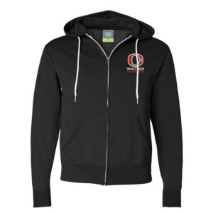 Whittier Staff Independent Trading Co.Unisez  Full-Zip Hooded Sweatshirt-Black