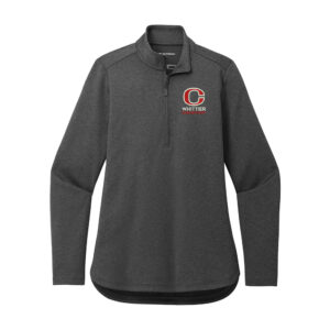 Whittier Staff Port Authority Ladies C-FREE Double Knit 1/4-Zip-Grey Steel Heather
