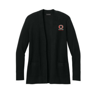 Whittier Staff Port Authority Women’s Easy Care Open-Front Cardigan Sweater-Black