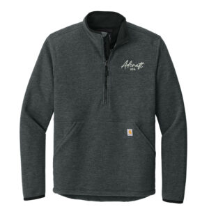 Adcraft Carhartt Men Textured 1/2-Zip Fleece Jacket-Carbon Heather