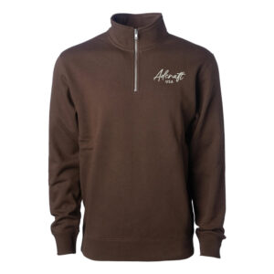 Adcraft Unisex Midweight Quarter-Zip Pullover-Brown