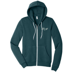 Adcraft BELLA and CANVAS Unisex Sponge Fleece Full-Zip Hoodie-Atlantic