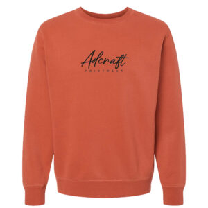 Adcraft Independent Trading Midweight-Pigment Dyed crewneck sweatshirt Unisex-Amber