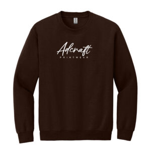Adcraft Unisex Fleece Crewneck Sweatshirt-Dark Chocolate