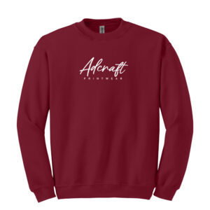 Adcraft Unisex Fleece Crewneck Sweatshirt-Garnet