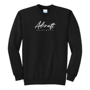 Adcraft Unisex Fleece Crewneck Sweatshirt-Black