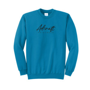 Adcraft Unisex Fleece Crewneck Sweatshirt-Neon Blue