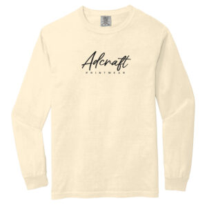 Adcraft Unisex Comfort Colors Heavyweight Ring Spun Long Sleeve Tee-Ivory