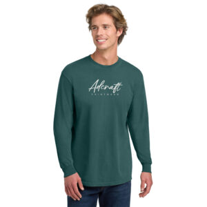 Adcraft Unisex Comfort Colors Heavyweight Ring Spun Long Sleeve Tee-Blue Spruce