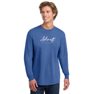 Adcraft Unisex Comfort Colors Heavyweight Ring Spun Long Sleeve Tee-Flo Blue