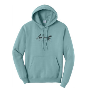 Adcraft Unisex Fleece Hooded Sweatshirt-Stone Wash Blue