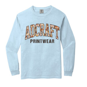 Adcraft Unisex Comfort Colors Heavyweight Ring Spun Long Sleeve Tee-Chambray