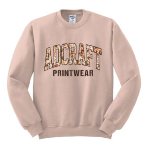 Adcraft Unisex Fleece Crewneck Sweatshirt-Blush Pink