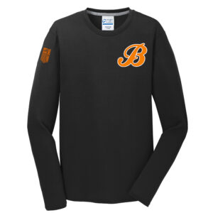 Barnstormers Men Long Sleeve Essential Blended Performance Tee-Black