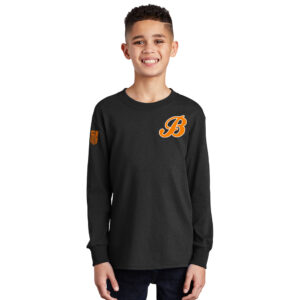 Barnstormers Youth Cotton Long Sleeve Tee-Black